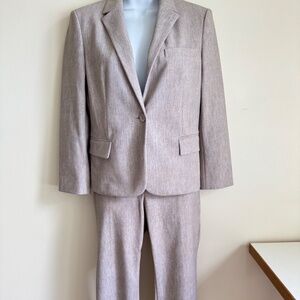 Theory Shrunken Blazer Suit and Pants Size 4 Byron Pointe Lined